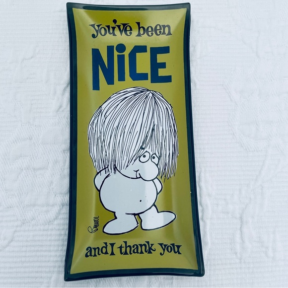 Vintage Houze Art Pt Marion PA 1960’s “you’ve been nice and thank you”tray - Picture 6 of 9